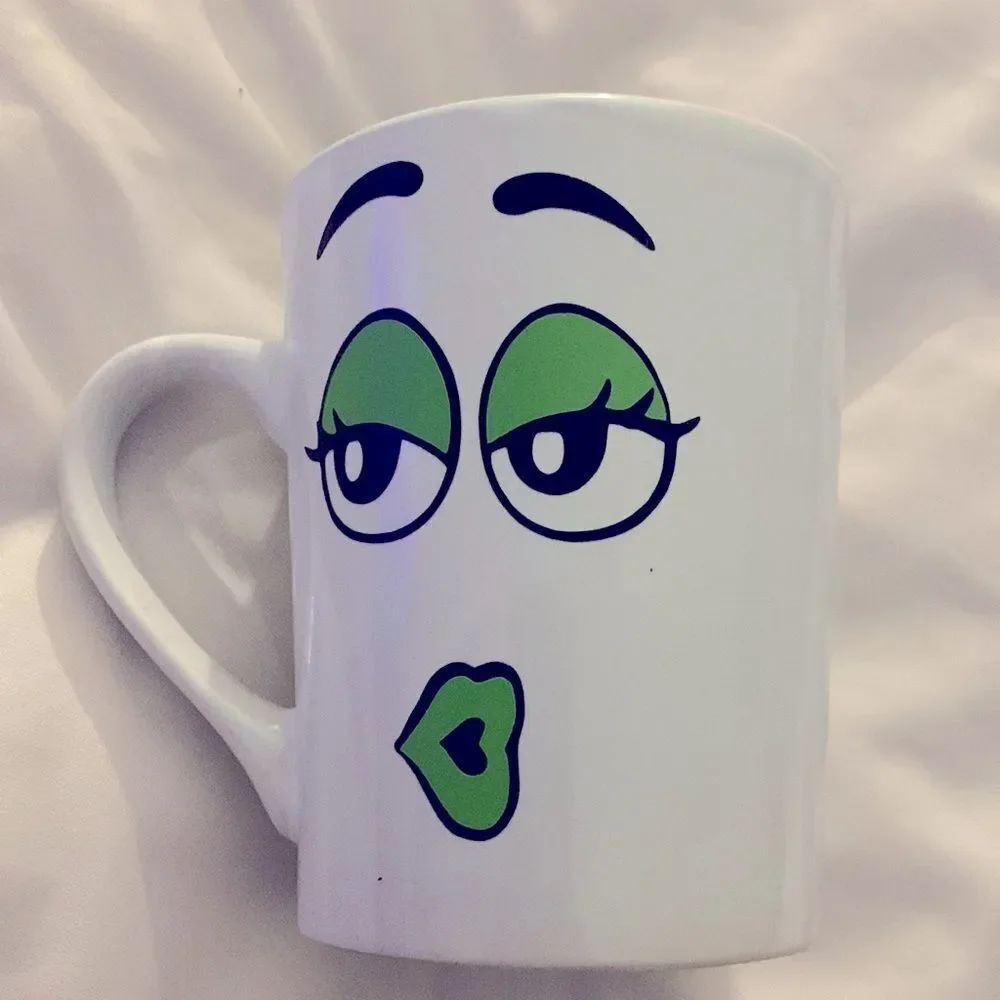 Green M&M mug